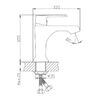 Смеситель для раковины Haiba HB10804, белый