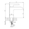 Смеситель для раковины Haiba HB10805-7, черный