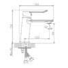 Смеситель для раковины Haiba HB10556, хром