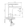 Смеситель для раковины Haiba HB10563, хром