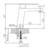 Смеситель для раковины Haiba HB11191, хром