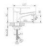 Смеситель для раковины Haiba HB10801-2, сатин
