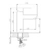 Смеситель для раковины Haiba HB10801, сатин