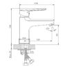 Смеситель для раковины Haiba HB10198, хром