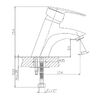 Смеситель для раковины Haiba HB1006, хром