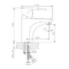 Смеситель для раковины Haiba HB1065, хром