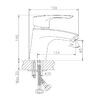 Смеситель для раковины Haiba HB1066, хром