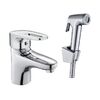Смеситель для раковины с гигиеническим душем Haiba HB1268, хром
