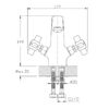 Смеситель для раковины Haiba HB1018, хром