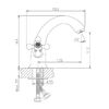 Смеситель для раковины Haiba HB1019, хром