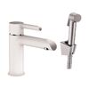 Смеситель для раковины с гигиеническим душем Haiba HB12805-8, белый
