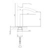 Смеситель для раковины Haiba HB10815, сталь