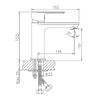 Смеситель для раковины Haiba HB10505-3, графит