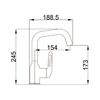 Смеситель для раковины HB10825-8, белый