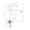 Смеситель для раковины HB10512-7, черный