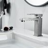 Смеситель для раковины Raffine F0196T, оружейная сталь