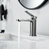 Смеситель для раковины Raffine F0199T, оружейная сталь