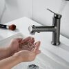 Смеситель для раковины многофункциональный Raffine F281T, оружейная сталь