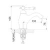 Смеситель для раковины Rose R01Q R0101Q, бронза