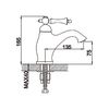 Смеситель для раковины Rose R01 R0101, хром