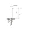 Смеситель для раковины Rose R10 R1001, хром