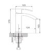 Смеситель для раковины Rose R15F R1501F, белый/хром