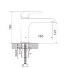 Смеситель для раковины Rose R21F R2101F-1, белый/хром