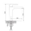Смеситель для раковины Rose R21F R2111F, белый/хром