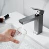 Смеситель для раковины Rose R1801T-1, оружейная сталь