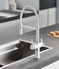 Смеситель для кухни с подключением фильтра воды Rose R358C, белый