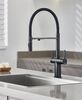 Смеситель для кухни с подключением фильтра воды Rose R358H, черный