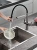 Смеситель для кухни с подключением фильтра воды Rose R358T, оружейная сталь