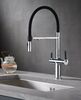 Смеситель для кухни с подключением фильтра воды Rose R458, хром