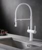 Смеситель для кухни с подключением фильтра воды Rose R458C, белый