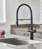 Смеситель для кухни с подключением фильтра воды Rose R458H, черный