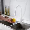 Смеситель для кухни с гибким изливом и режимом 