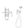 Гигиенический душ со смесителем Rose R0105, хром