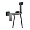 Гигиенический душ со смесителем Rose R1505T-1, оружейная сталь