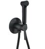 Гигиенический душ со смесителем Rose R235H, черный