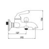 Смеситель для ванны Rose R0202E, золото