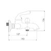 Смеситель для ванны Rose R0202Q, бронза