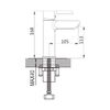 Смеситель для раковины с гигиеническим душем Shevanik S6071F, белый/хром