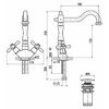 Смеситель для раковины Rav Slezak Morava MK121.5/8SM