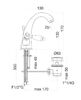 Смеситель для раковины Fiore COLONIALE 02ZZ0623, бронза