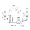 Смеситель для раковины Fiore COLONIALE 02ZZ0628, бронза
