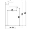 Смеситель для раковины Fmark FS8111Q, графит