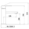 Смеситель для раковины Fmark FS8101Q, графит