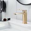 Смеситель для раковины Shevanik S9901G, золотой сатин