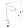 Смеситель для раковины Fmark FS8211C, матовое золото