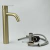 Смеситель для раковины Fmark FS8211C, матовое золото